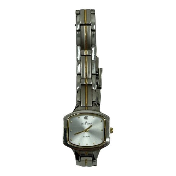 Anne Klein Diamond Watch 10/7129 753H/2 - New Battery - Keeps Time - Picture 2 of 6